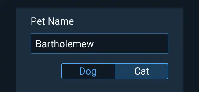 Don’t: Use Segmented Buttons for user input in a form. Use Radio Buttons or Select Menus instead.