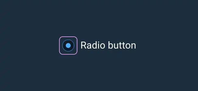 Don’t: Focus only the radio button control when its label is visible.