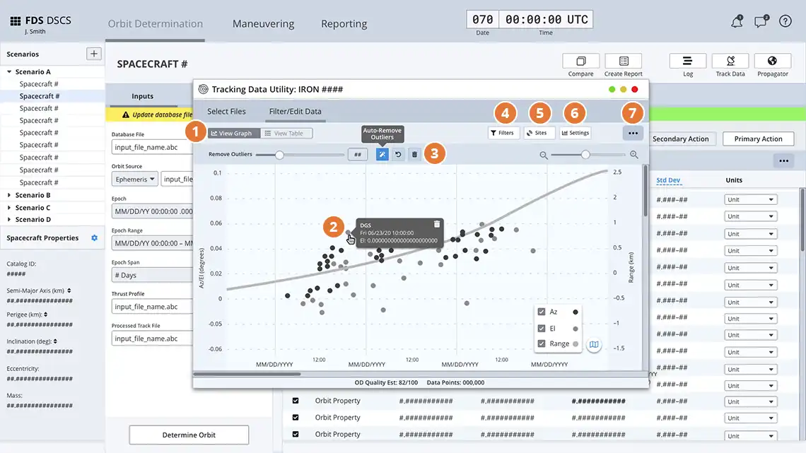 Fitler Data Utility wireframe